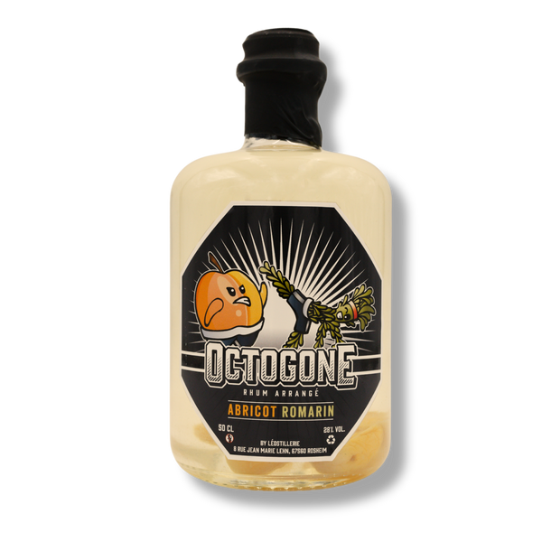 Rhum arrangé Abricot Romarin - Octogone by Leostillerie - 50cl