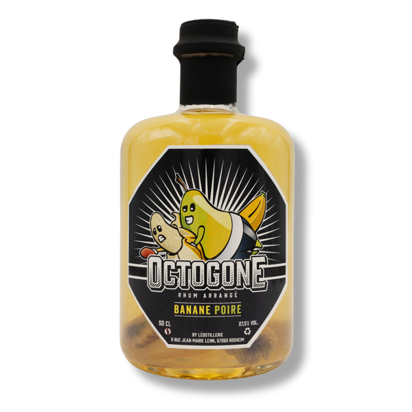 Rhum arrangé Banane Poire - Octogone by Leostillerie - 50cl