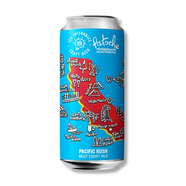 ‭❤ Pacific Rush - West Coast Pilsner - Collab Patoche - 44 cl ‭❤
