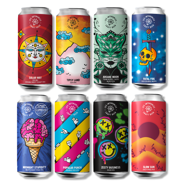 Hop Lover Pack - 100% hopped beers - 8x 44 cl
