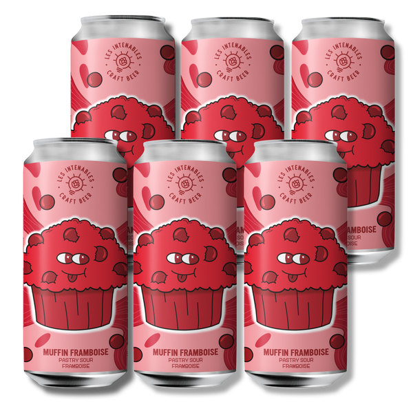 Pack de 6 Muffin Framboise - Pastry Sour Framboise - 6x44cl