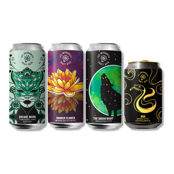 Pack Noir c'est Noir - Stout et Porter - 3x44cl + 1x33cl